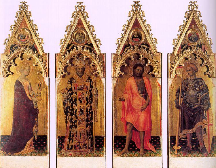 Gentile da  Fabriano Four Saints of the Quaratesi Polyptych Sweden oil painting art